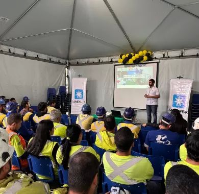 Palestra da Litoral Engenharia na Semana do Meio Ambiente da Maersk aborda gestão de resíduos sólidos - 06/2025