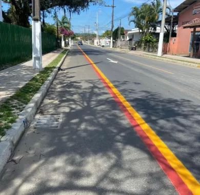 Pavimentação da Rua Ludgero Caetano Vieira e Rua Laguna - Bairro Nossa Senhora da Paz - Balneário Piçarras
